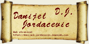 Danijel Jordačević vizit kartica